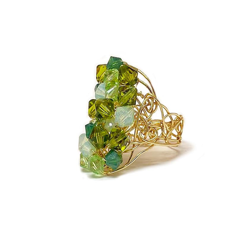 green cluster ring