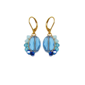Aquamarine dangling earrings